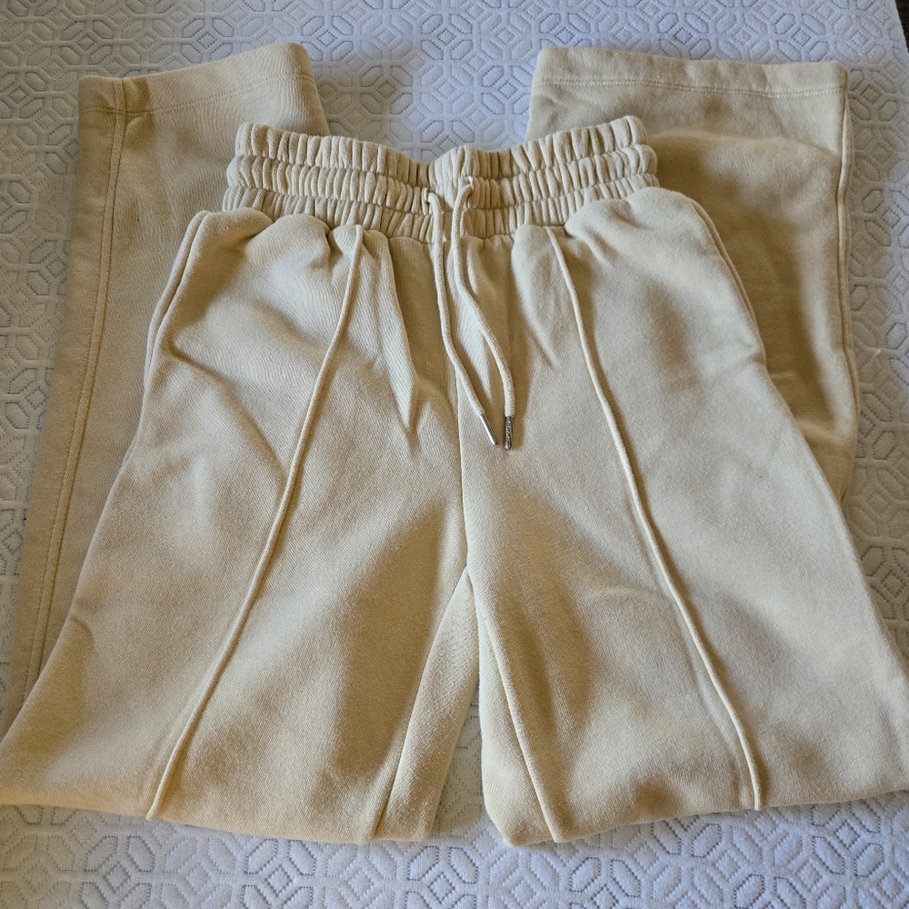 Flirtitude Active Yellow Thick Jogger Pants, waist=11.25"